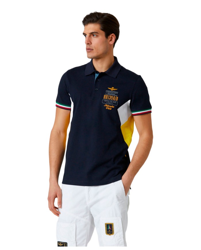 AERONAUTICA MILITARE Polo Uomo 231PO1677P199 P EM cotone con costin