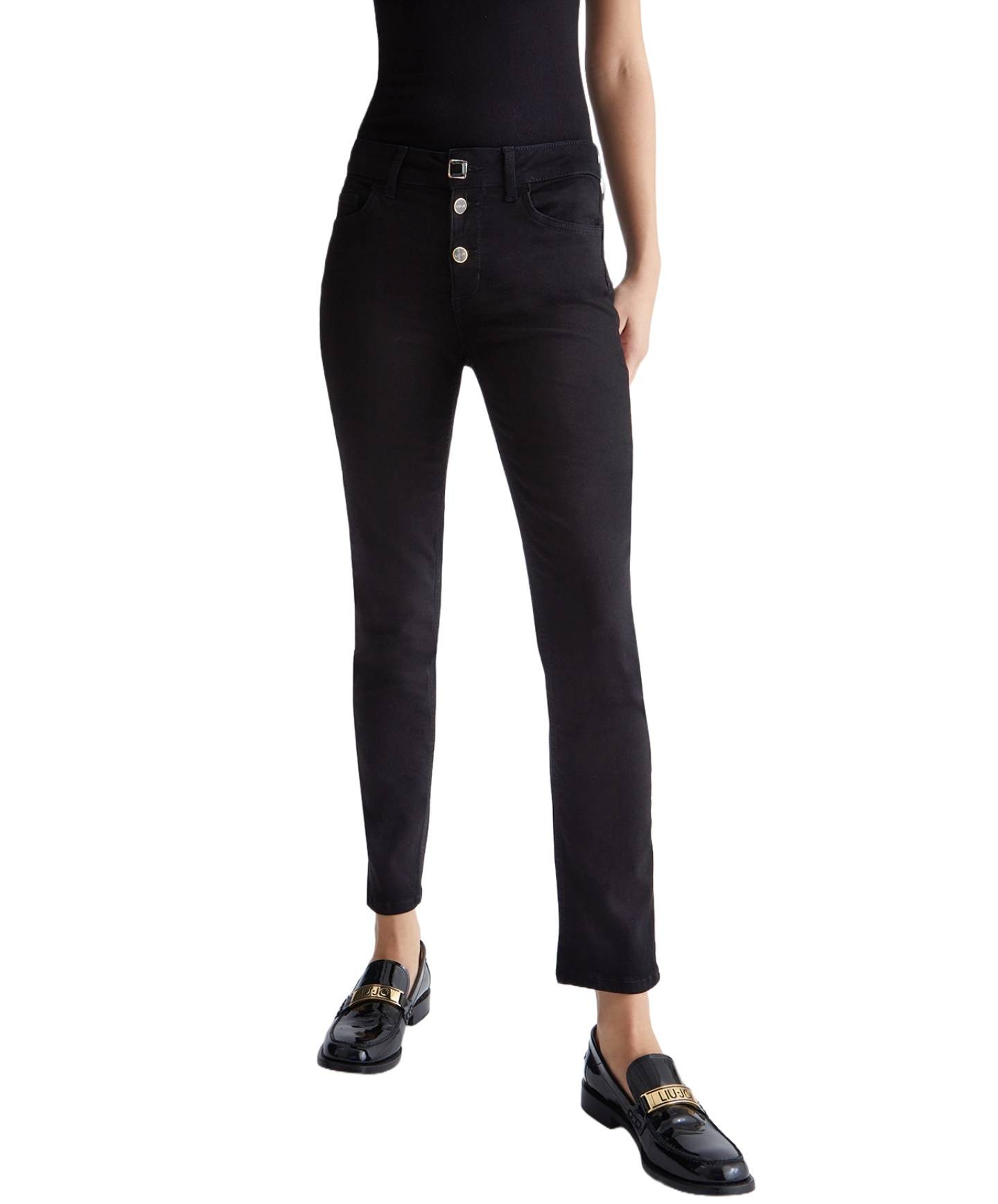 Ferracinshop  Jeans Donna Liu Jo art. UA0075 col. 87177 Nero moda uomo,  donna, bimbo